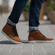 Orlaven Marty High Top Brown Suede Sneakers footwear image 2