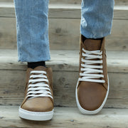 Orlaven Marty High Top Burnt Copper Pullup Leather Sneakers footwear image 6