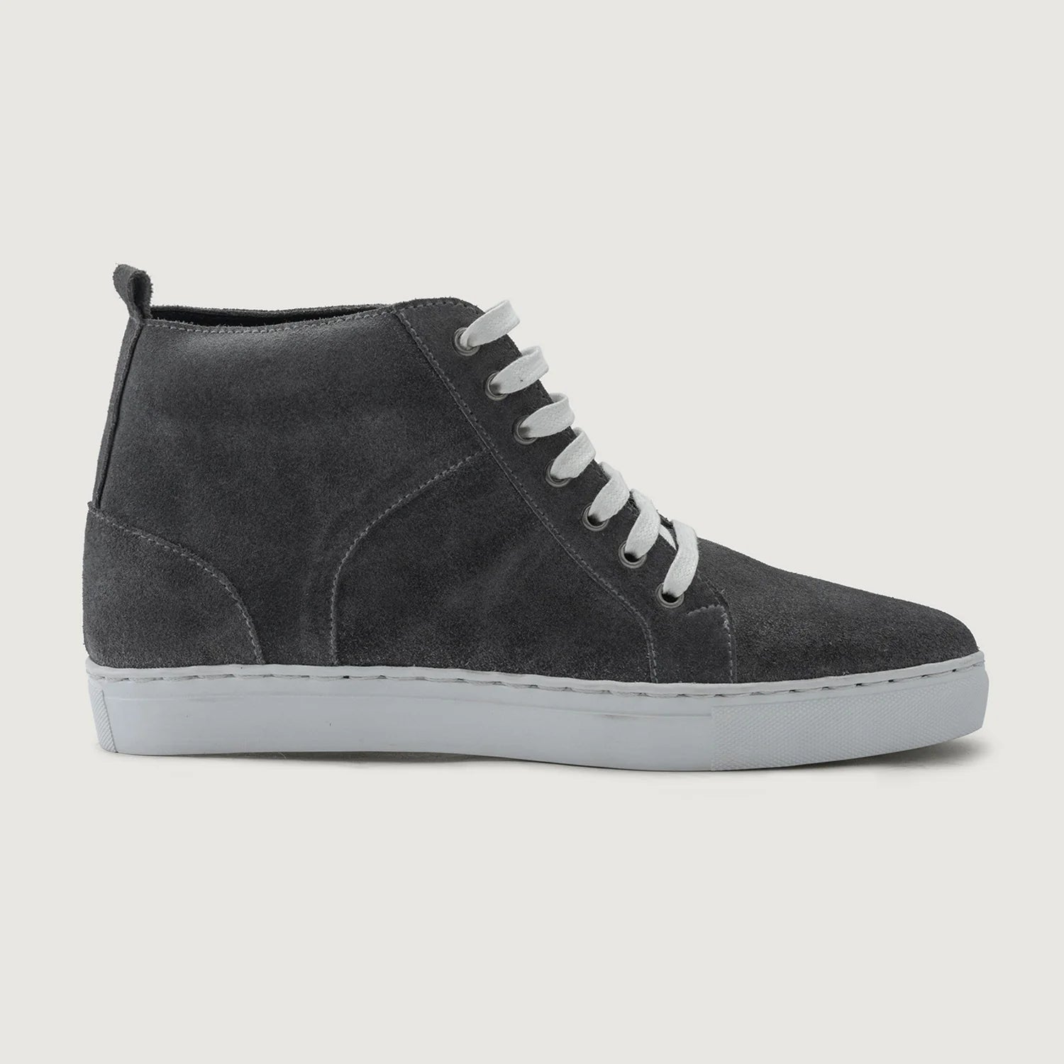 Orlaven Marty High Top Grey Suede Leather Sneakers footwear image 2
