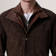 Henrik Brown Suede Cafe Racer