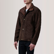 Henrik Brown Suede Cafe Racer