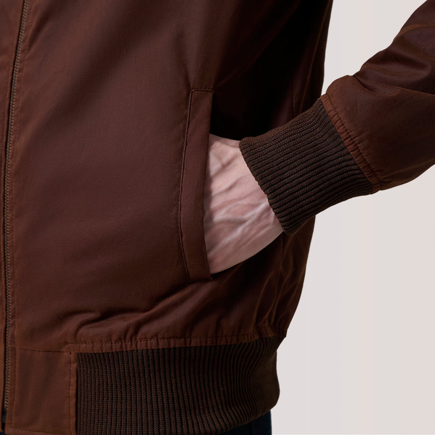 Morrison Brown Canvas Bomber Jacket