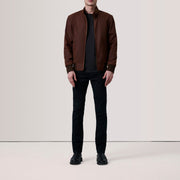 Morrison Brown Canvas Bomber Jacket