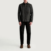 Bronco Tumbled Brown Leather Shirt