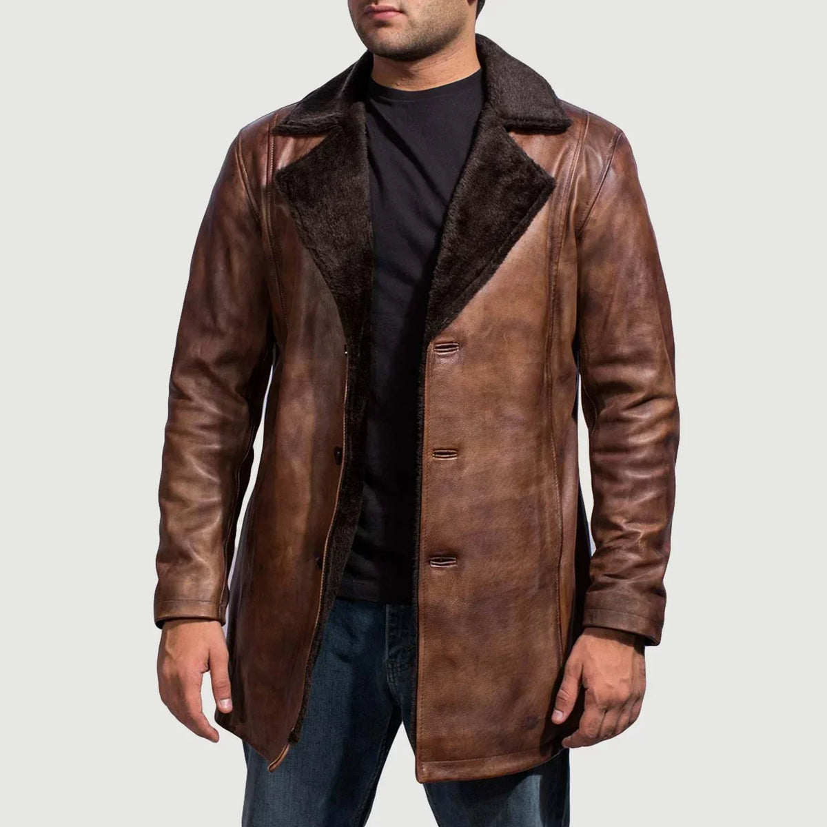 Men's fur and shearling coats category