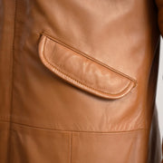Delvin Tan Leather Parka - image 6