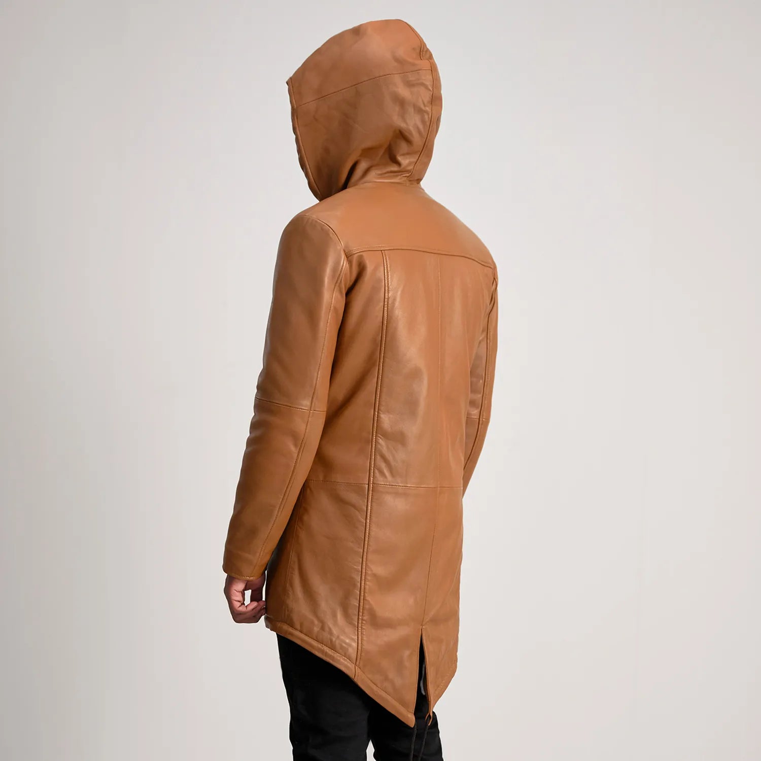 Delvin Tan Leather Parka - image 5