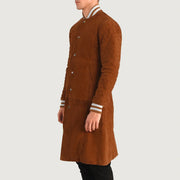 Wilde Brown Suede Varsity Coat