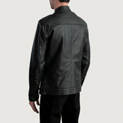 Zen Black Leather Biker Jacket