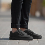 Orlaven Murphy Low Top Black Nubuck Sneakers footwear image 1