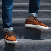 Orlaven Murphy Low Top Brown Suede Sneakers footwear image 3