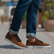 Orlaven Murphy Low Top Brown Suede Sneakers footwear image 2