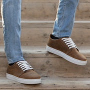 Orlaven Murphy Low Top Burnt Copper Pullup Leather Sneakers footwear image 9