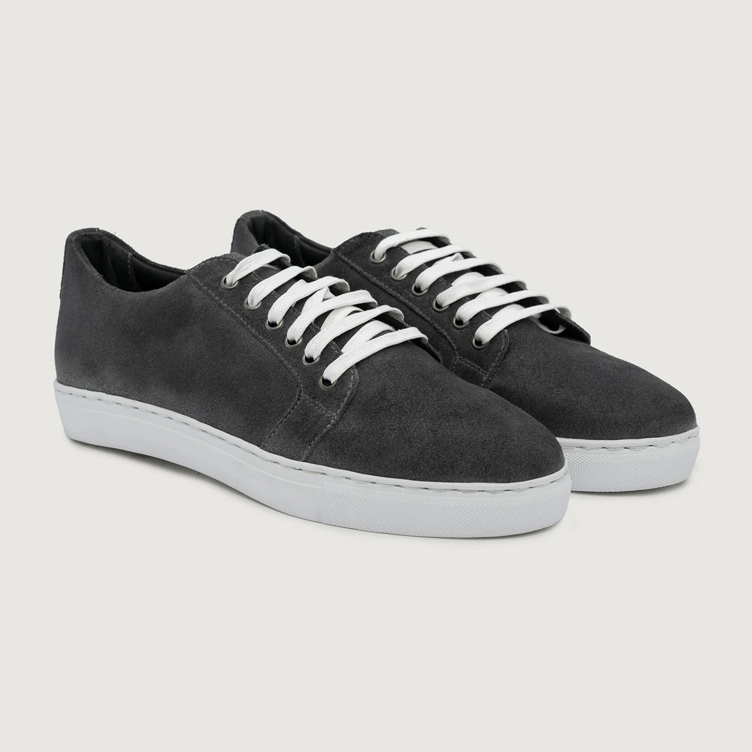 Orlaven Murphy Low Top Grey Suede Leather Sneakers footwear image 1