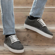 Orlaven Murphy Low Top Grey Suede Leather Sneakers footwear image 6