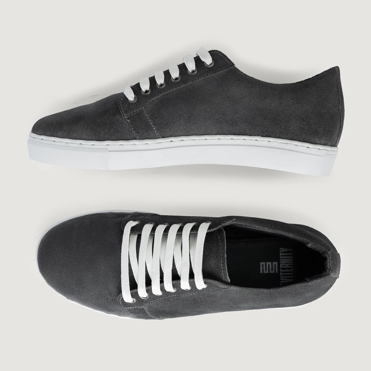 Orlaven Murphy Low Top Grey Suede Leather Sneakers footwear image 3
