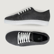 Orlaven Murphy Low Top Grey Suede Leather Sneakers footwear image 3