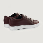 Orlaven Murphy Low Top Maroon Leather Sneakers footwear image 10