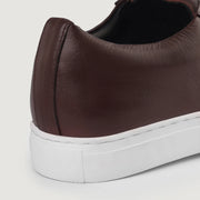 Orlaven Murphy Low Top Maroon Leather Sneakers footwear image 9