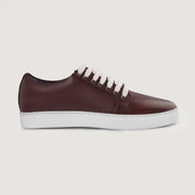 Orlaven Murphy Low Top Maroon Leather Sneakers footwear image 6