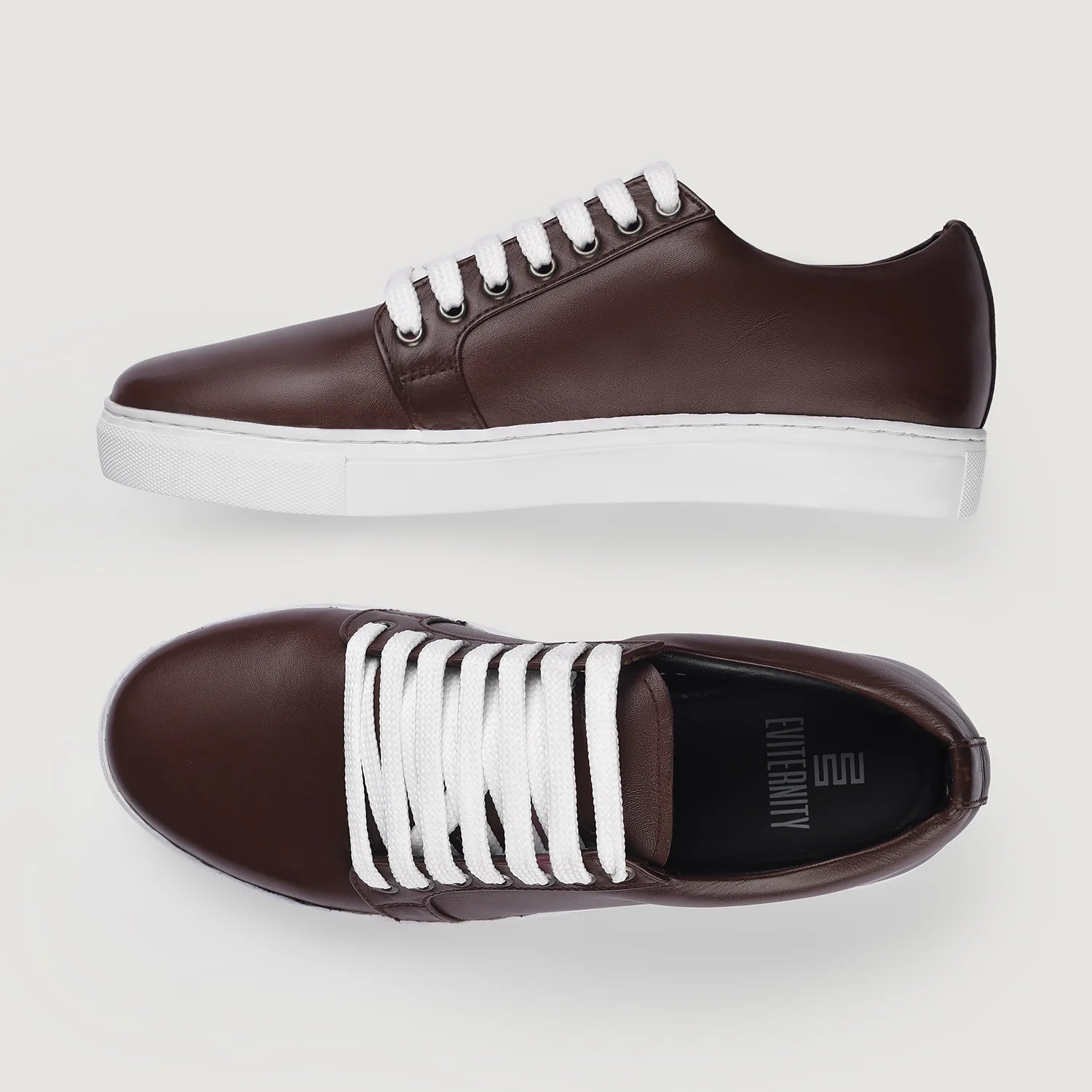 Orlaven Murphy Low Top Maroon Leather Sneakers footwear image 7