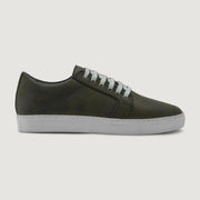 Orlaven Murphy Low Top Olive Pullup Leather Sneakers footwear image 2