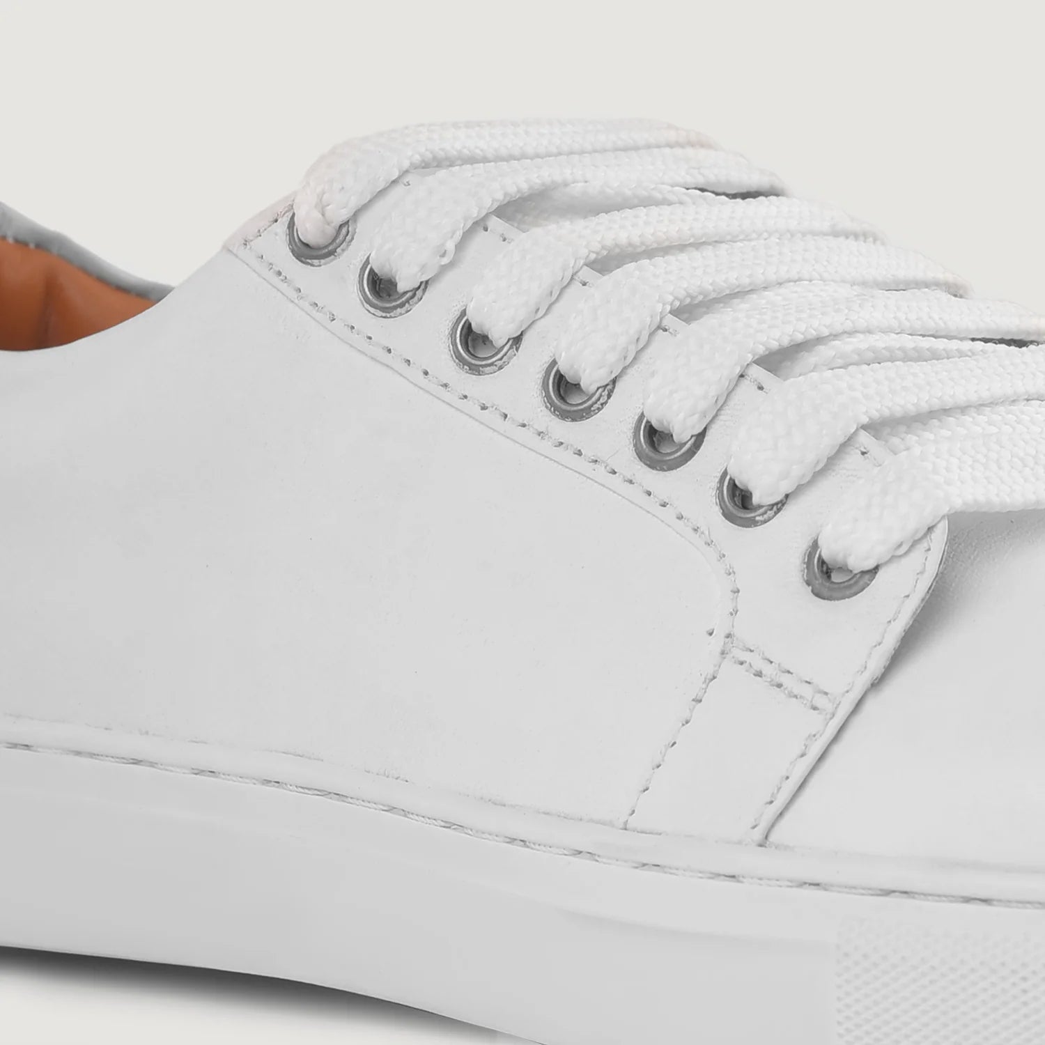 Orlaven Murphy Low Top White Leather Sneakers footwear image 8