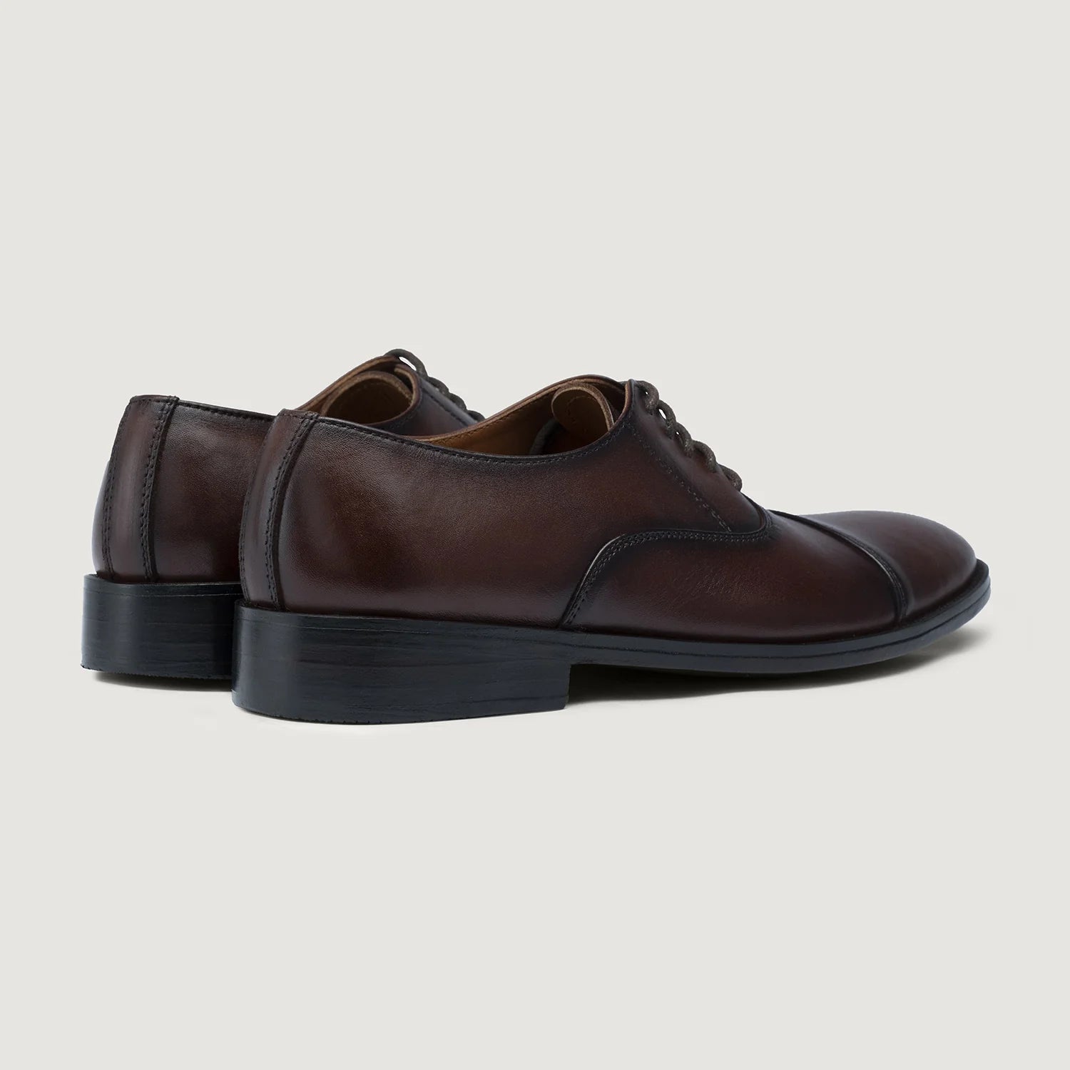 Orlaven Professor Oxford Burnished Brown Leather Shoes footwear image 4