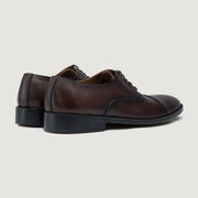 Orlaven Professor Oxford Burnished Brown Leather Shoes footwear image 4