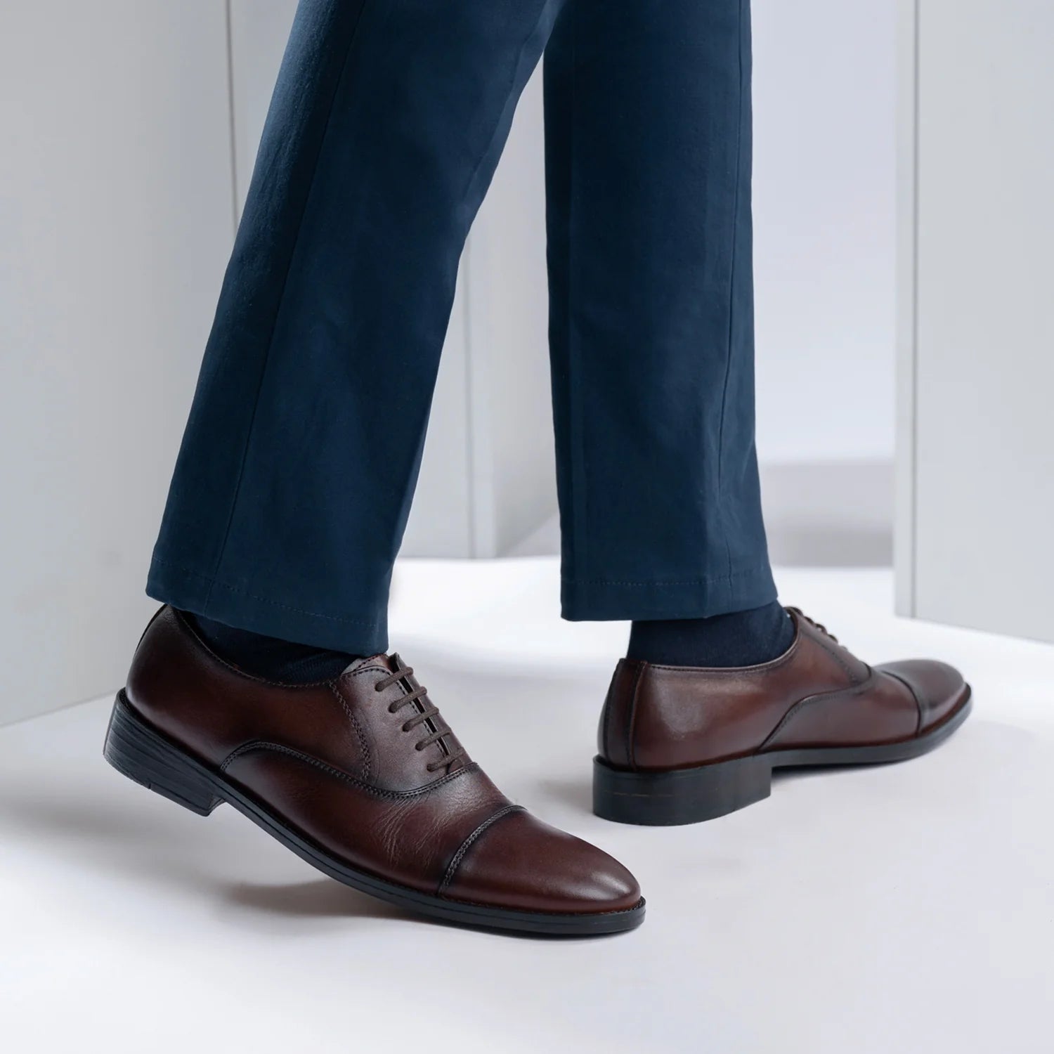 Orlaven Professor Oxford Burnished Brown Leather Shoes footwear image 10