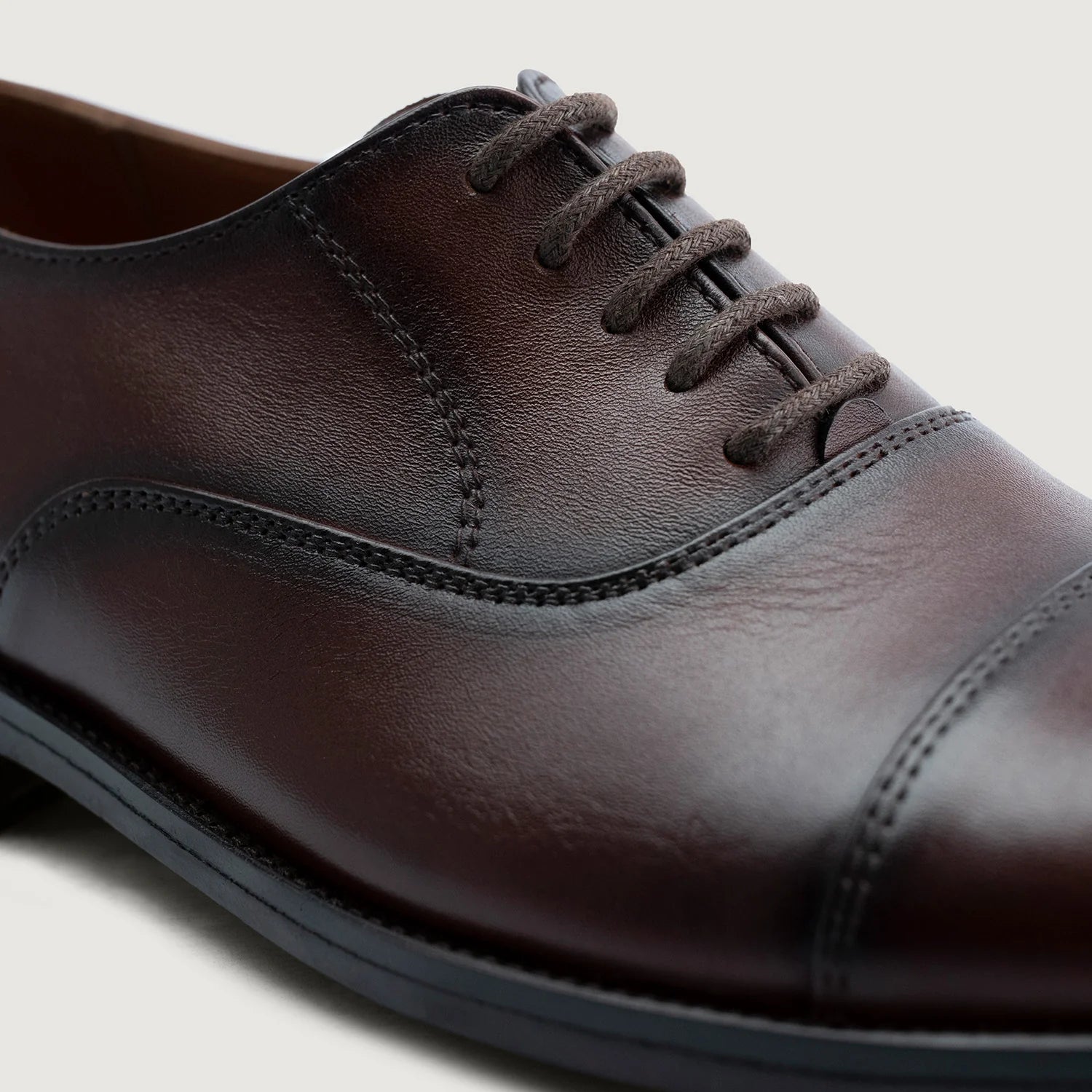 Orlaven Professor Oxford Burnished Brown Leather Shoes footwear image 6