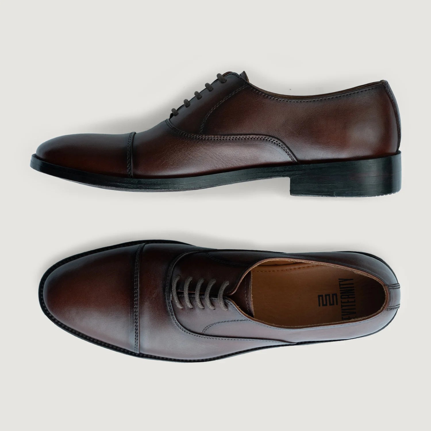 Orlaven Professor Oxford Burnished Brown Leather Shoes footwear image 3