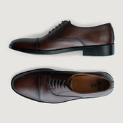 Orlaven Professor Oxford Burnished Brown Leather Shoes footwear image 3