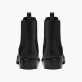 High-Traction Rubber Outsole & Lug Tread Pattern on Duchess Black Leather Boots