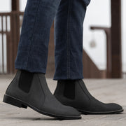 Orlaven Clarkson Chelsea Grey Nubuck Leather Boots - StudGuard footwear image 8