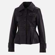 Alghero Black Leather Jacket