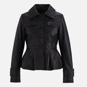 Alghero Black Leather Jacket