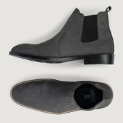 Orlaven Clarkson Chelsea Grey Nubuck Leather Boots - StudGuard footwear image 6