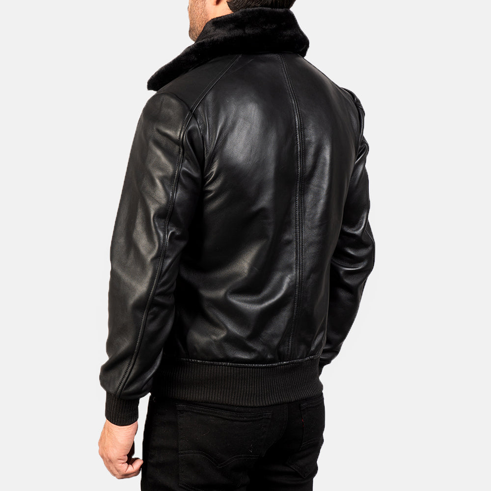 Authentic Sheepskin Leather with Semi-aniline Finish Grain Texture & Heavy-Duty Seam Stitching Detail
