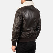 Airin G-1 Brown Leather Bomber Jacket - image 5