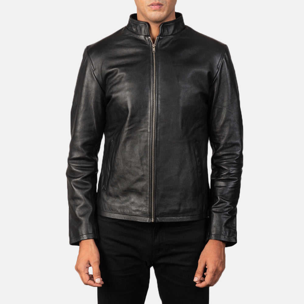Alex Leather Biker Jacket – alternate product view 3