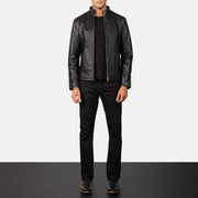 Alex Leather Biker Jacket – alternate product view 4