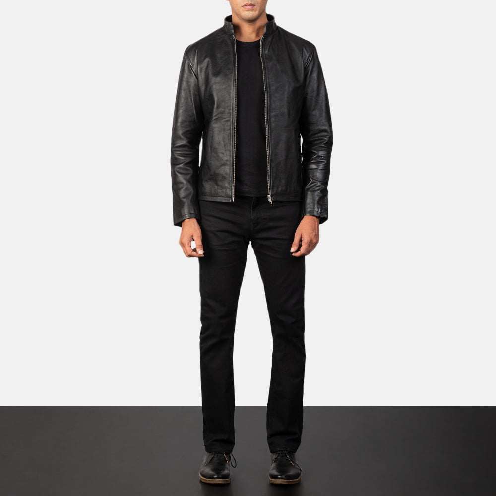 Alex Leather Biker Jacket – alternate product view 4