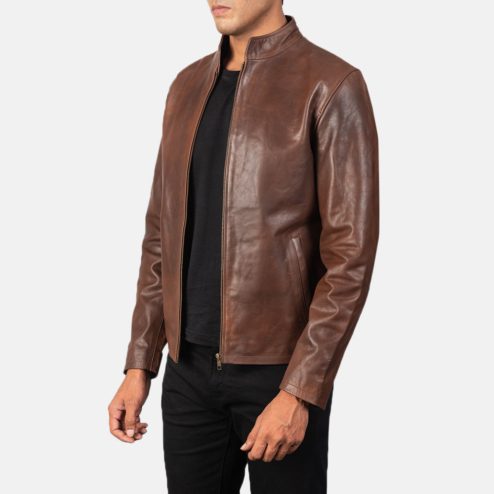 Alex Leather Biker Jacket – alternate product view 2