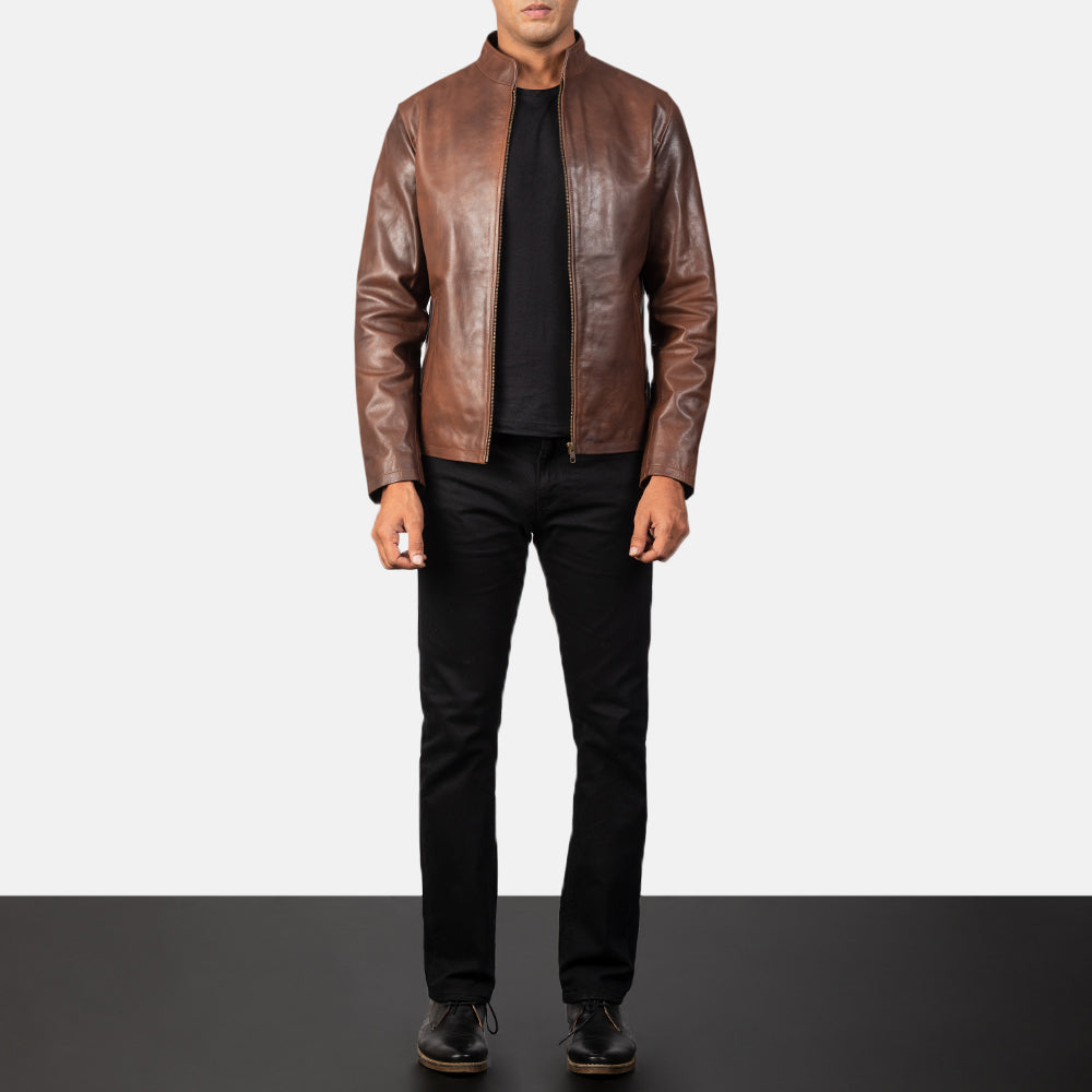 Alex Leather Biker Jacket – alternate product view 3