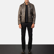Alex Leather Biker Jacket – alternate product view 3