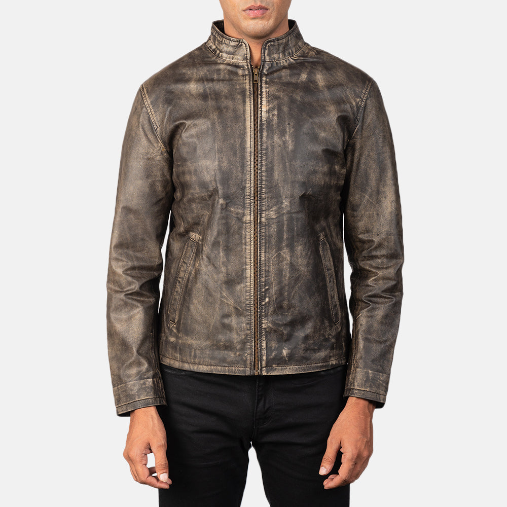 Alex Leather Biker Jacket – alternate product view 4