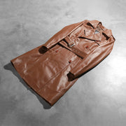 Alice Brown Double Breasted Leather Coat - image 8