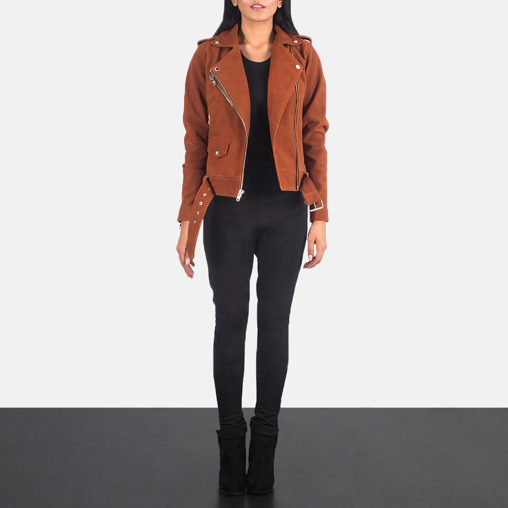 Alison Brown Suede Biker Jacket – alternate product view 3