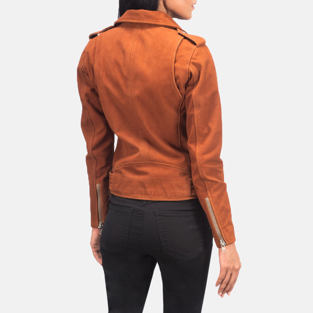 Alison Brown Suede Biker Jacket – alternate product view 5